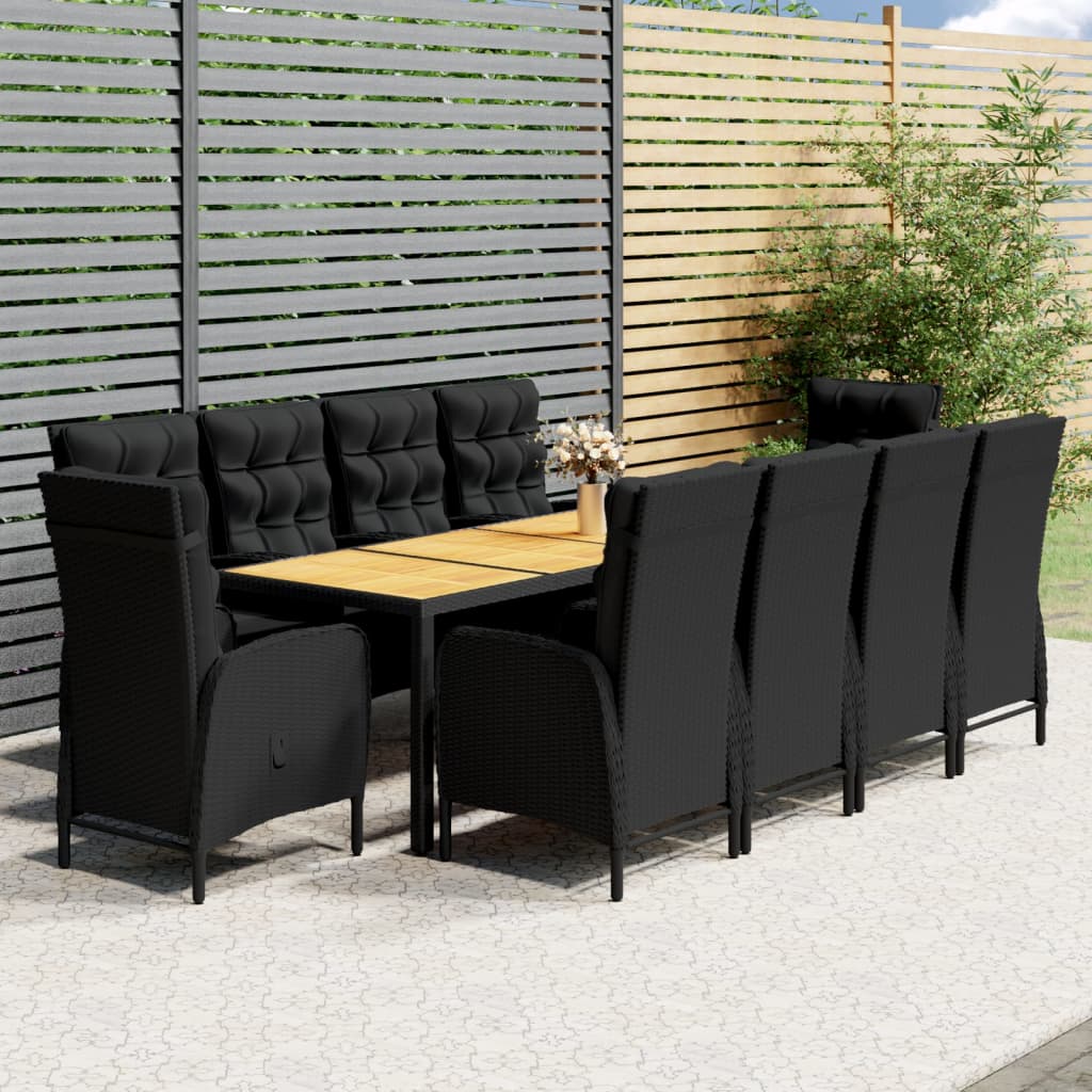 8720286204085_m_en_hd_1 vidaXL 11 Piece Garden Dining Set Poly Rattan Black - Image 1