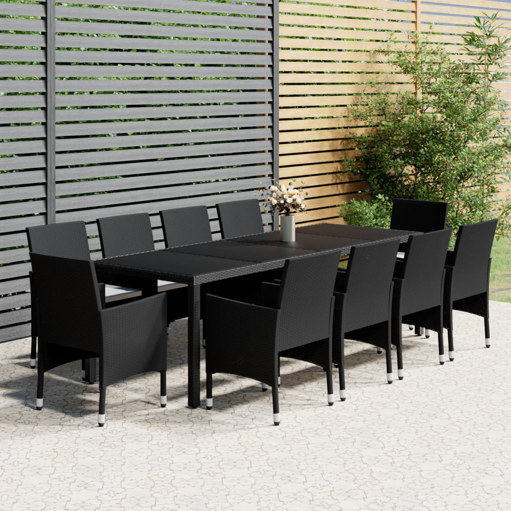 8720286204191_m_en_hd_1 vidaXL 11 Piece Garden Dining Set Poly Rattan Black - Image 1