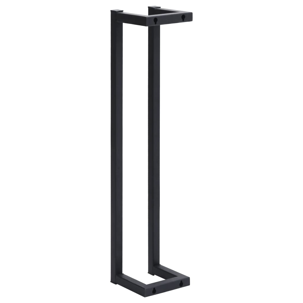 8720286204382_g_en_hd_2 vidaXL Towel Rack Black 12.5x12.5x60 cm Iron - Image 4