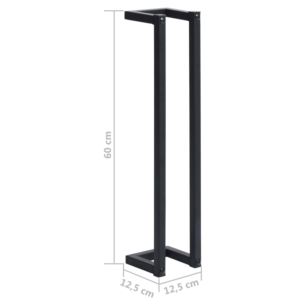 8720286204382_g_en_hd_5 vidaXL Towel Rack Black 12.5x12.5x60 cm Iron - Image 7