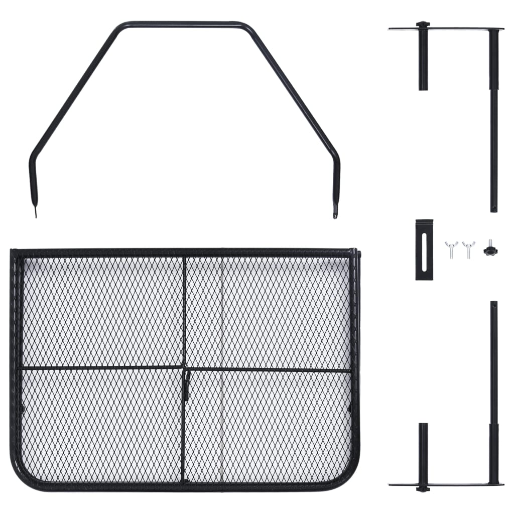 8720286204436_g_en_hd_6 vidaXL Balcony Table Black 60x40 cm Steel - Image 8