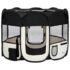 vidaXL Foldable Dog Playpen with Carrying Bag Black 90x90x58 cm - Image 2