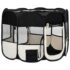 vidaXL Foldable Dog Playpen with Carrying Bag Black 90x90x58 cm - Image 3