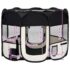 vidaXL Foldable Dog Playpen with Carrying Bag Black 90x90x58 cm - Image 12