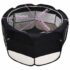 vidaXL Foldable Dog Playpen with Carrying Bag Black 110x110x58 cm - Image 13