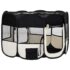 vidaXL Foldable Dog Playpen with Carrying Bag Black 125x125x61 cm - Image 3