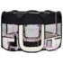 vidaXL Foldable Dog Playpen with Carrying Bag Black 125x125x61 cm - Image 12
