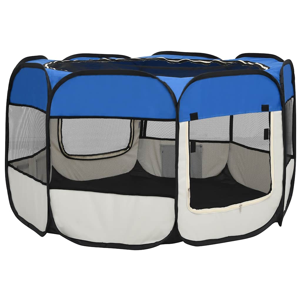 8720286204917_g_en_hd_11 vidaXL Foldable Dog Playpen with Carrying Bag Blue 110x110x58 cm - Image 13