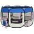 vidaXL Foldable Dog Playpen with Carrying Bag Blue 110x110x58 cm - Image 11