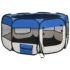 vidaXL Foldable Dog Playpen with Carrying Bag Blue 125x125x61 cm - Image 4