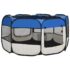 vidaXL Foldable Dog Playpen with Carrying Bag Blue 125x125x61 cm - Image 6