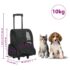 vidaXL Foldable Multipurpose Pet Trolley Black - Image 8
