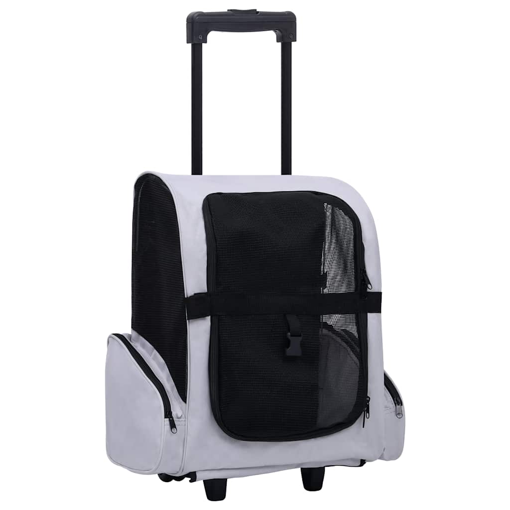 8720286204955_a_en_hd_1 vidaXL Foldable Multipurpose Pet Trolley Grey - Image 1