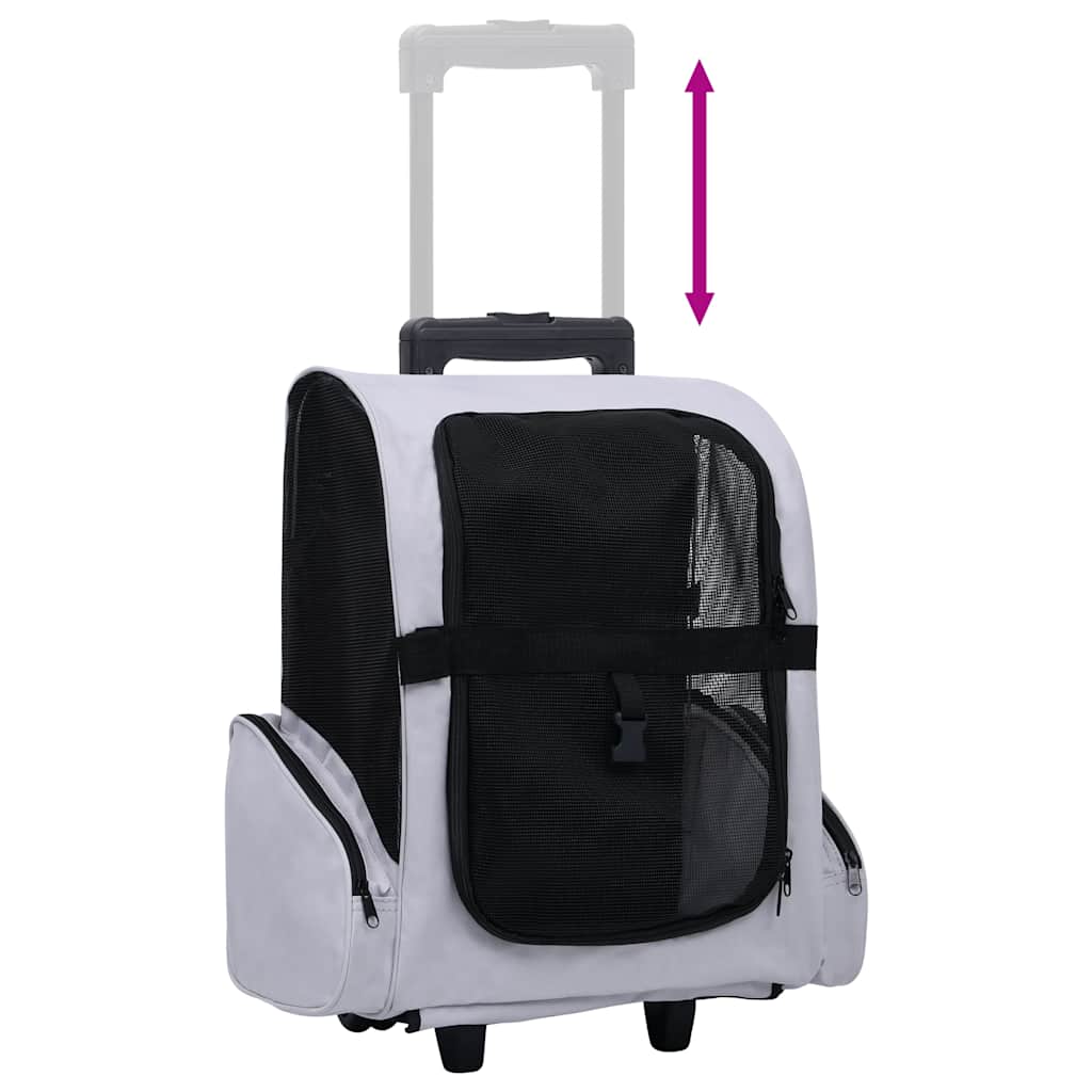 8720286204955_g_en_hd_4 vidaXL Foldable Multipurpose Pet Trolley Grey - Image 5