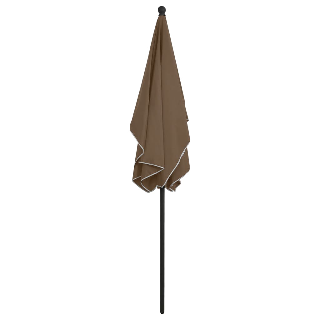 8720286205051_g_en_hd_3 vidaXL Garden Parasol with Pole 210x140 cm Taupe - Image 4