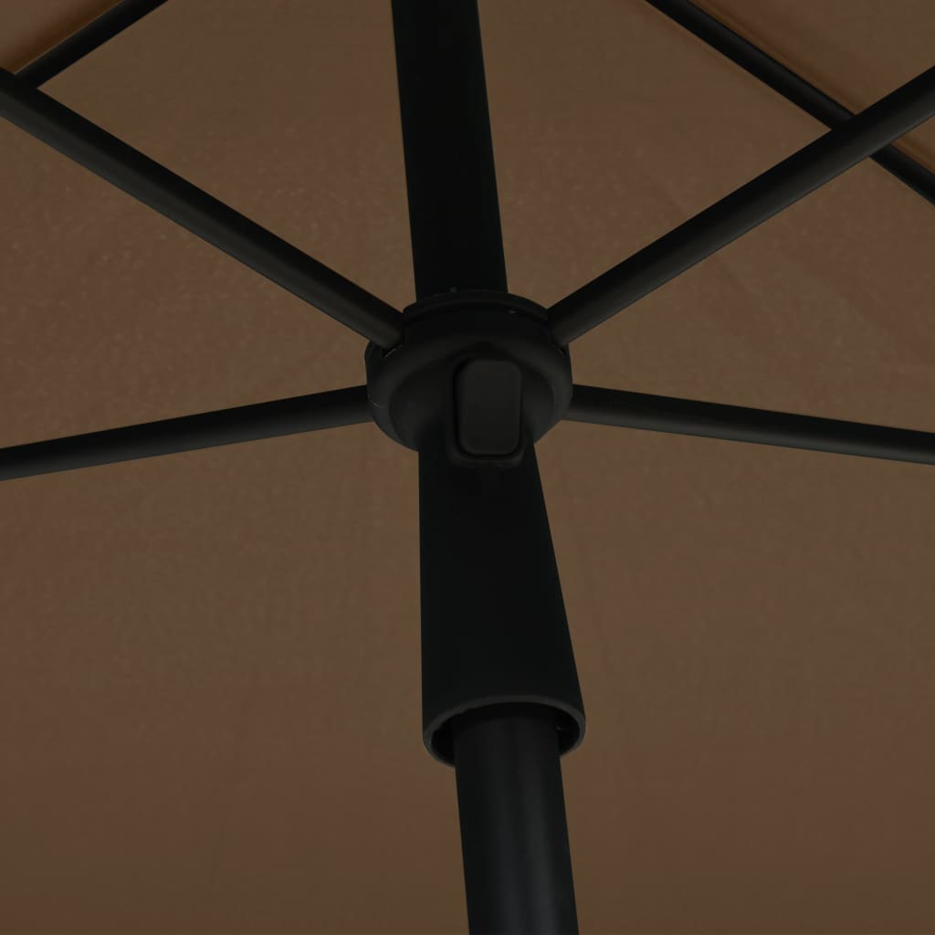 8720286205051_g_en_hd_4 vidaXL Garden Parasol with Pole 210x140 cm Taupe - Image 5