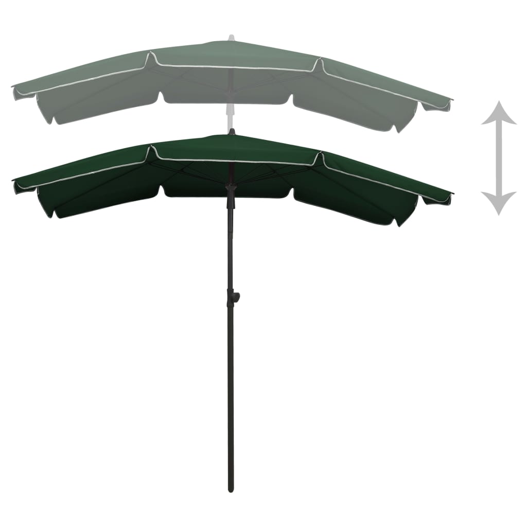 8720286205112_g_en_hd_3 vidaXL Garden Parasol with Pole 200x130 cm Green - Image 4