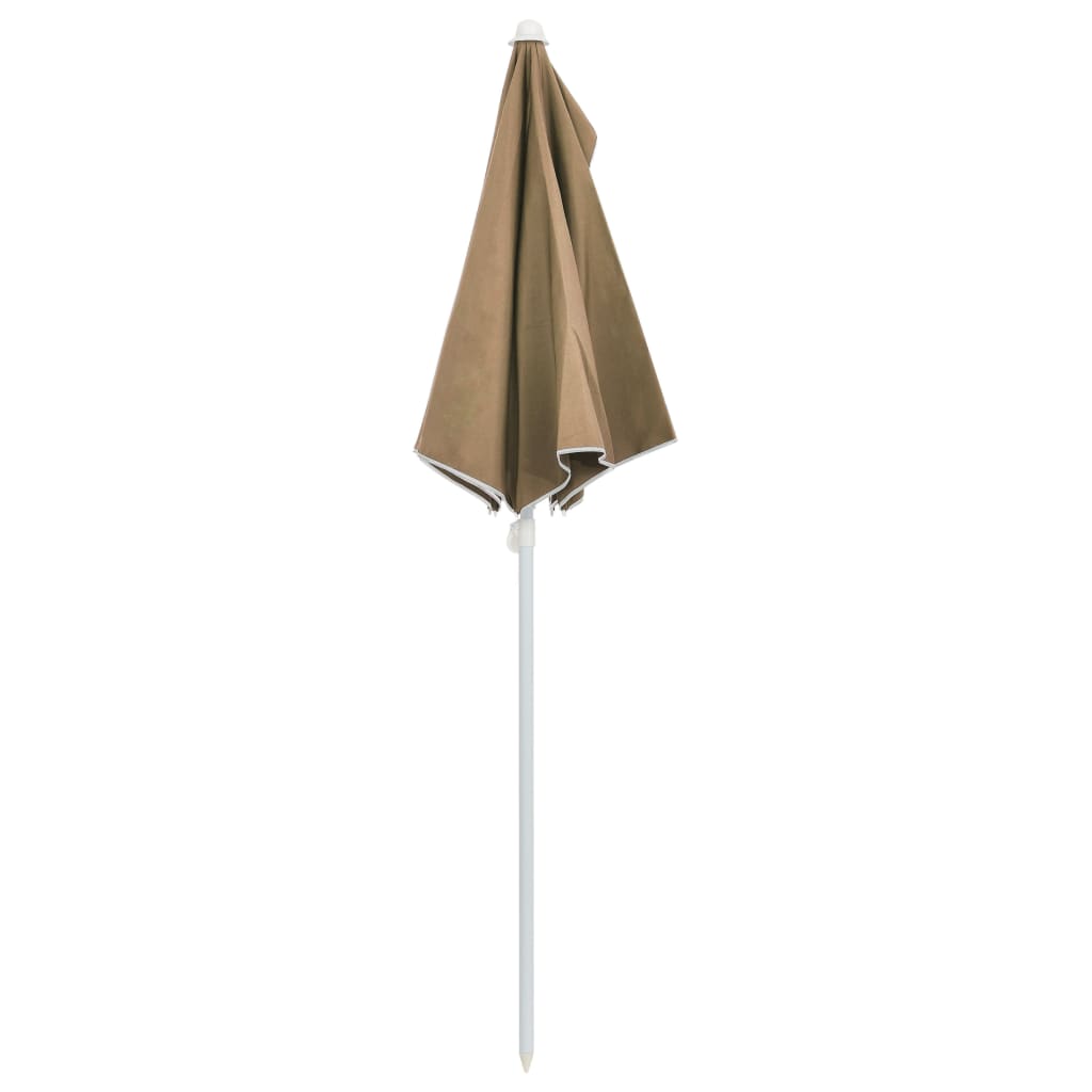 8720286205211_g_en_hd_4 vidaXL Garden Half Parasol with Pole 180x90 cm Taupe - Image 6