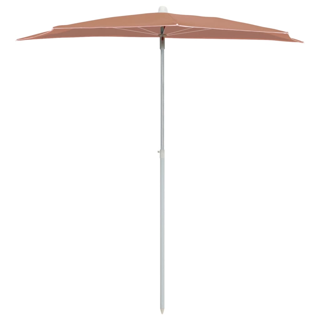 8720286205235_g_en_hd_1 vidaXL Garden Half Parasol with Pole 180x90 cm Terracotta - Image 3