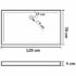 vidaXL Rectangular ABS Shower Base Tray White 70x120 cm - Image 8
