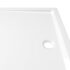 vidaXL Rectangular ABS Shower Base Tray White 70x100 cm - Image 7