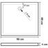 vidaXL Rectangular ABS Shower Base Tray White 80x90 cm - Image 8