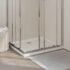 vidaXL Rectangular ABS Shower Base Tray White 80x90 cm
