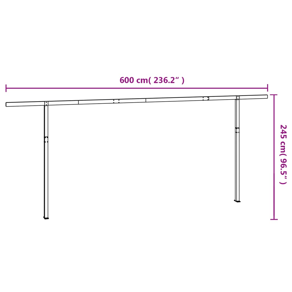 8720286207277_g_en_hd_5 vidaXL Awning Post Set Anthracite 600x245 cm Iron - Image 7