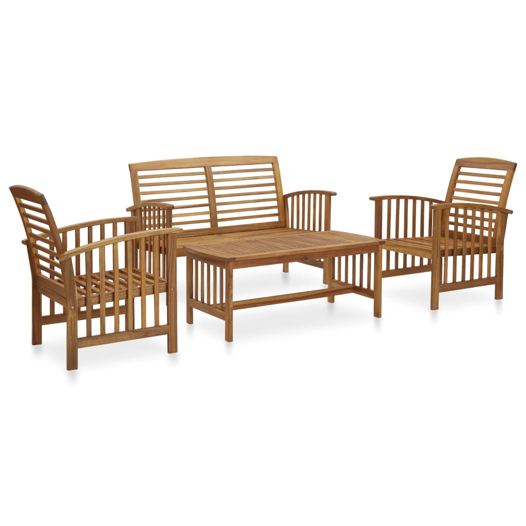 8720286207505_a_en_hd_1 vidaXL 4 Piece Garden Lounge Set Solid Acacia Wood - Image 1