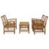 vidaXL 4 Piece Garden Lounge Set Solid Acacia Wood - Image 2