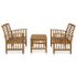 vidaXL 3 Piece Garden Lounge Set Solid Acacia Wood - Image 2