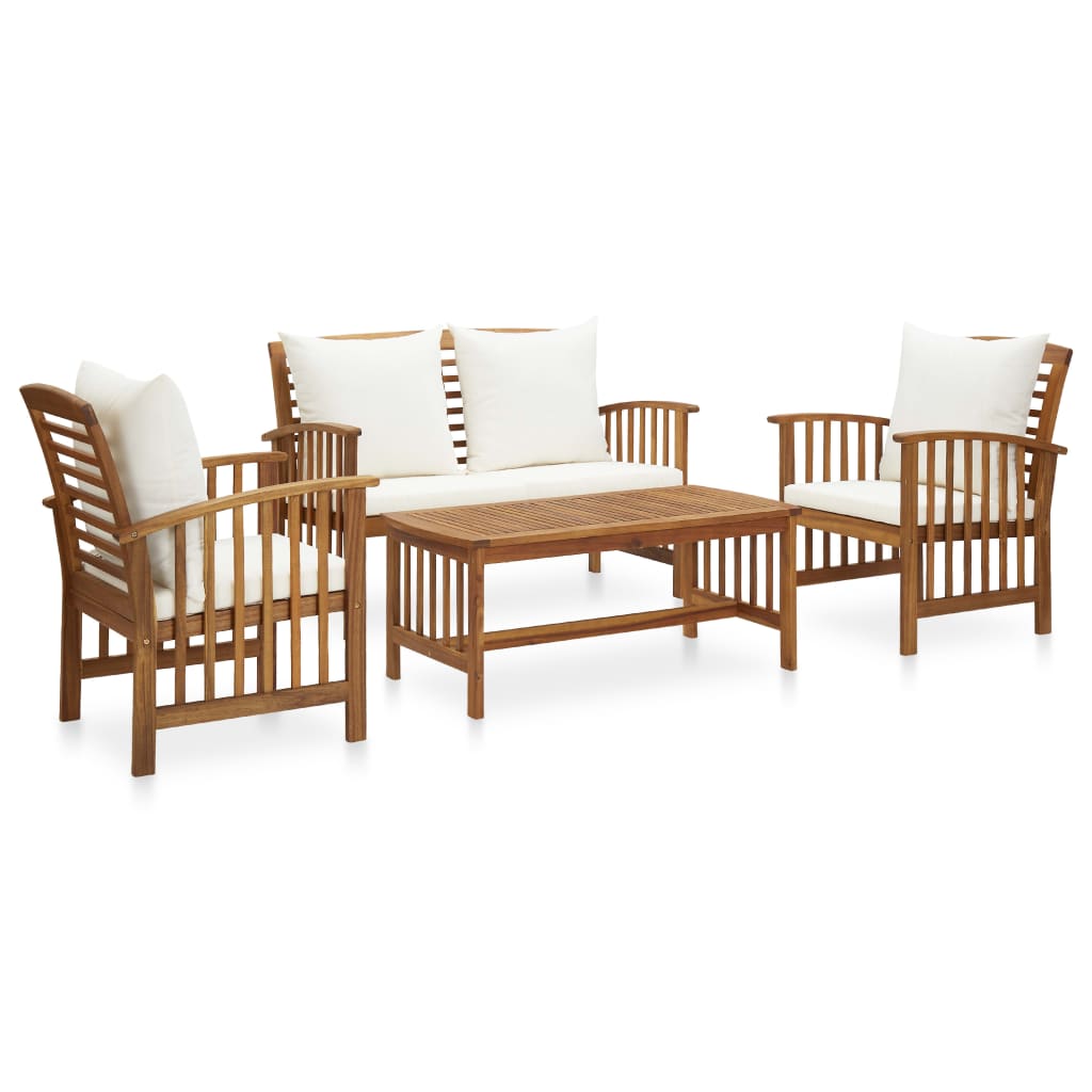 8720286207543_a_en_hd_1 vidaXL 4 Piece Garden Lounge Set with Cushions Solid Acacia Wood - Image 1