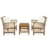 vidaXL 3 Piece Garden Lounge Set with Cushions Solid Acacia Wood - Image 2