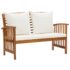 vidaXL 3 Piece Garden Lounge Set with Cushions Solid Acacia Wood - Image 3