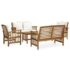 vidaXL 5 Piece Garden Lounge Set with Cushions Solid Acacia Wood (310257+310260+310263)