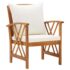 vidaXL 5 Piece Garden Lounge Set with Cushions Solid Acacia Wood - Image 5