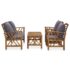vidaXL 4 Piece Garden Lounge Set with Cushions Solid Acacia Wood - Image 2