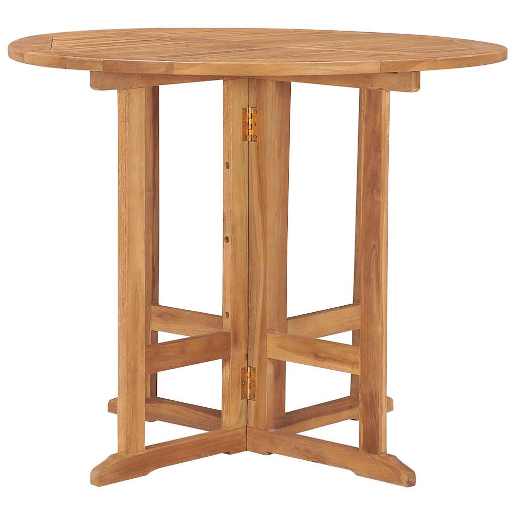 8720286208489_g_en_hd_2 vidaXL Folding Garden Dining Table Ø90x75 cm Solid Teak Wood - Image 3