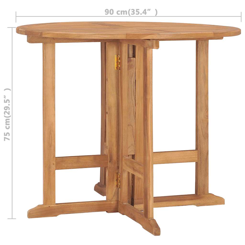 8720286208489_g_en_hd_6 vidaXL Folding Garden Dining Table Ø90x75 cm Solid Teak Wood - Image 7