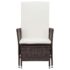 vidaXL 3 Piece Garden Lounge Set with Cushions Poly Rattan Brown - Image 4