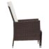 vidaXL 3 Piece Garden Lounge Set with Cushions Poly Rattan Brown - Image 5