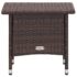vidaXL 3 Piece Garden Lounge Set with Cushions Poly Rattan Brown - Image 8