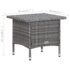 vidaXL 3 Piece Garden Lounge Set with Cushions Poly Rattan Grey - Image 12