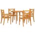 vidaXL 5 Piece Garden Dining Set Solid Wood Acacia - Image 3