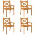 vidaXL 5 Piece Garden Dining Set Solid Wood Acacia - Image 7