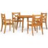vidaXL 5 Piece Garden Dining Set Solid Wood Acacia - Image 2