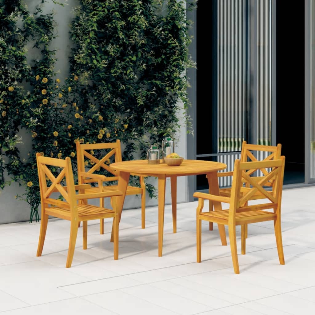 8720286209134_m_en_hd_1 vidaXL 5 Piece Garden Dining Set Solid Wood Acacia - Image 1