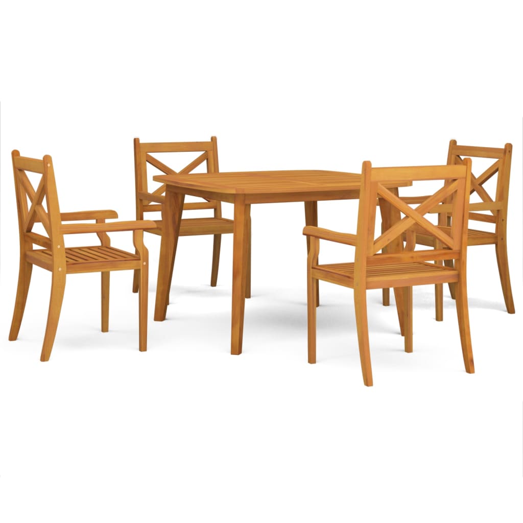 8720286209141_a_en_hd_1 vidaXL 5 Piece Garden Dining Set Solid Wood Acacia - Image 2