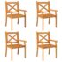 vidaXL 5 Piece Garden Dining Set Solid Wood Acacia - Image 7