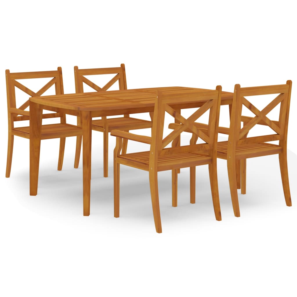 8720286209158_a_en_hd_1 vidaXL 5 Piece Garden Dining Set Solid Wood Acacia - Image 2